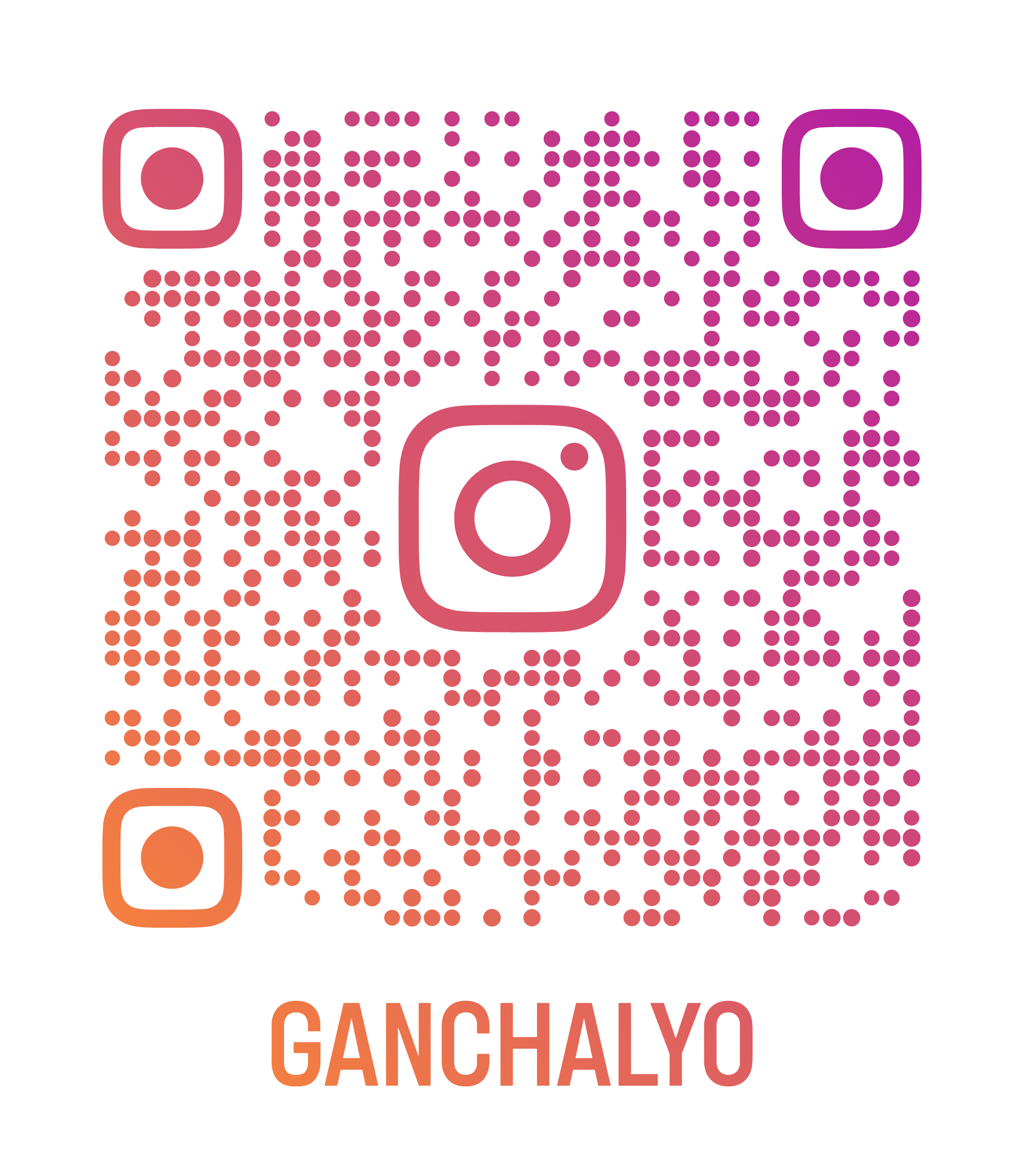 Ganchalyo Instagram QR code